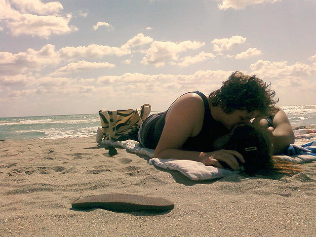 Beijo na praia