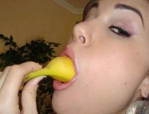 Banana deep throat