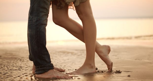 Casal na praia